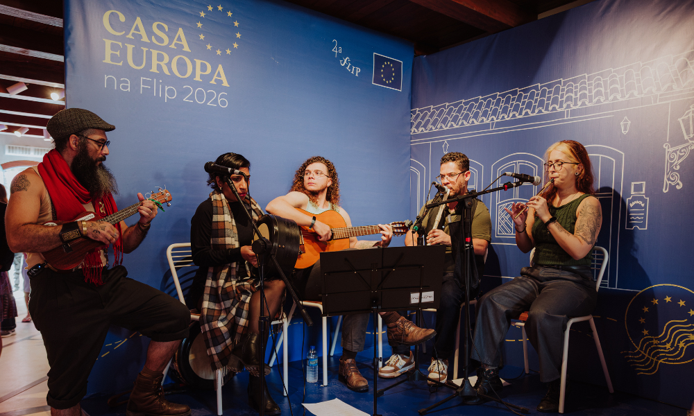 Casa Europa, organizada pela União Europeia no Brasil, promove encontros entre línguas e nações na 24ª Flip. 