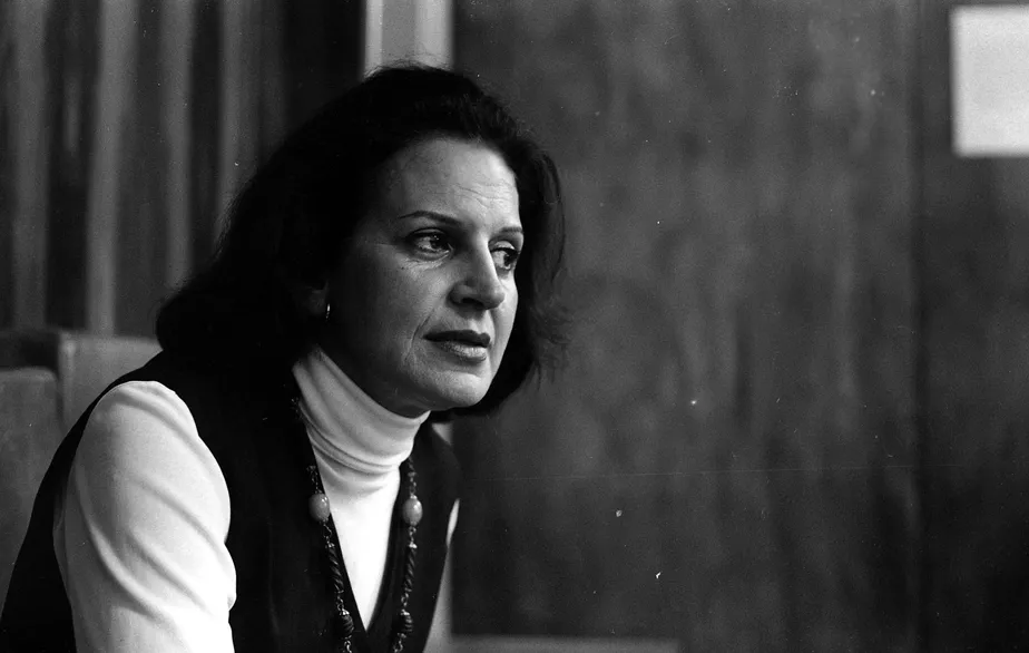 Lygia Fagundes Telles em 1974 (Paulo Moreira/ Agência O Globo).